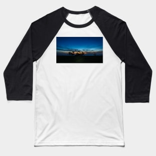 Blue Hour Trees Baseball T-Shirt